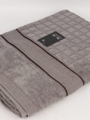 منشف استحمام - رصاصي داكن